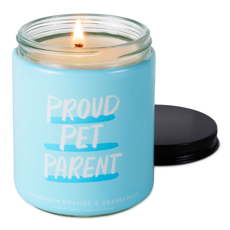 Hallmark Proud Pet Parent Mandarin Orange And Grapefruit Scented Jar Candle 7 Oz
