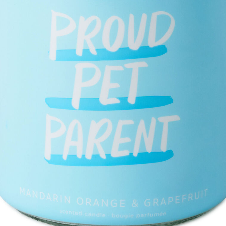 Hallmark Proud Pet Parent Mandarin Orange And Grapefruit Scented Jar Candle 7 Oz