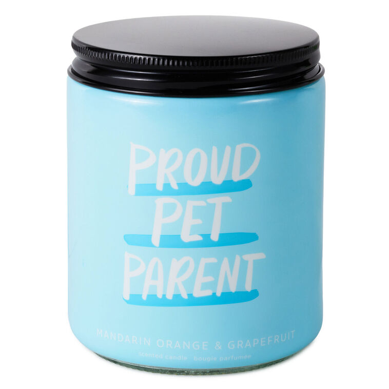 hallmark Proud Pet Parent Mandarin Orange and Grapefruit Scented Jar Candle 7 oz