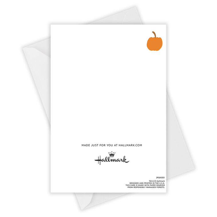 Hallmark Pumpkin Flavored Everything Custom Thanksgiving Card
