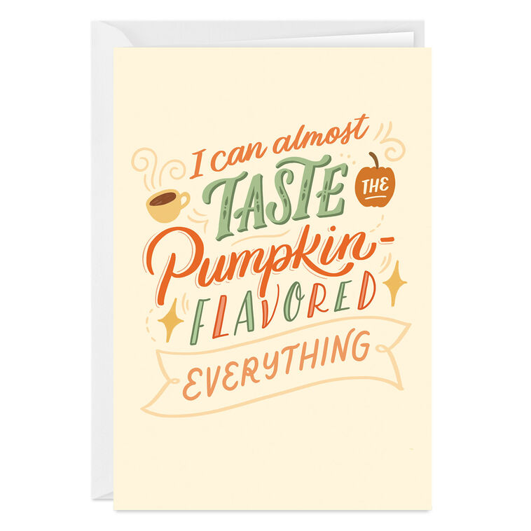 hallmark Pumpkin Flavored Everything Custom Thanksgiving Card