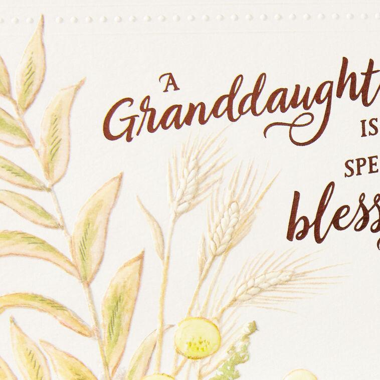 Hallmark Pumpkin In A Field Thanksgiving Card For Granddaughter