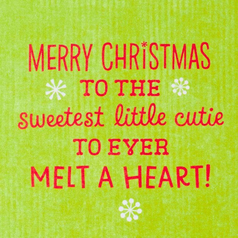 Hallmark Puppy In Santa Hat Christmas Card For Great-Granddaughter