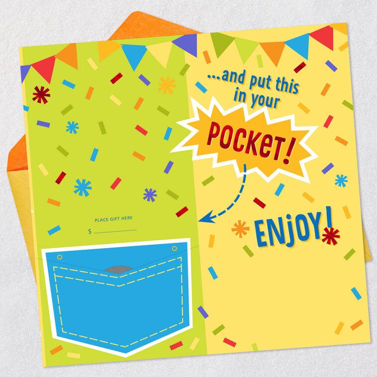 Hallmark Put This In Your Pocket Money Holder Birthday Card For Kids