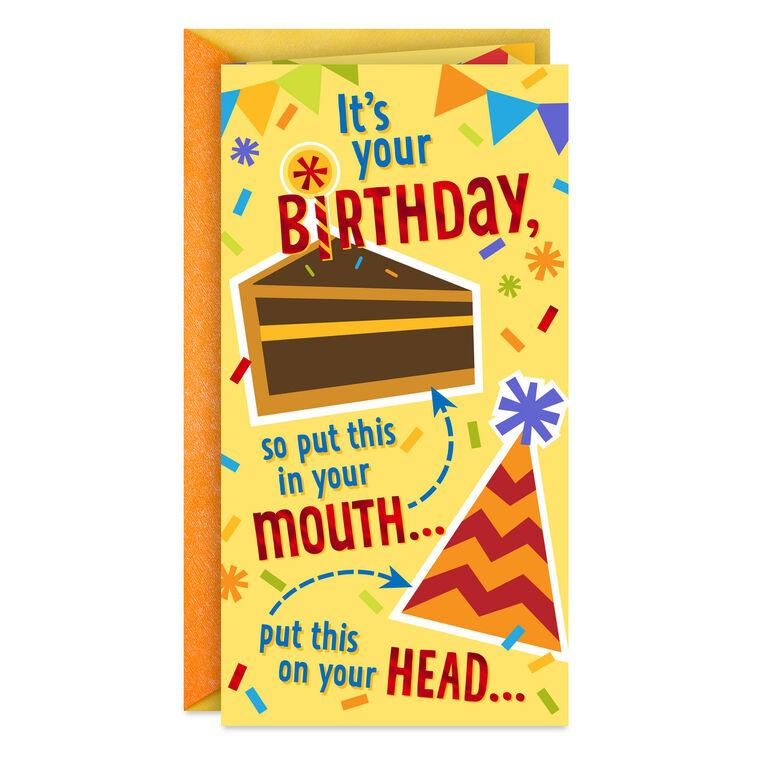 hallmark Put this in Your Pocket Money Holder Birthday Card for Kids