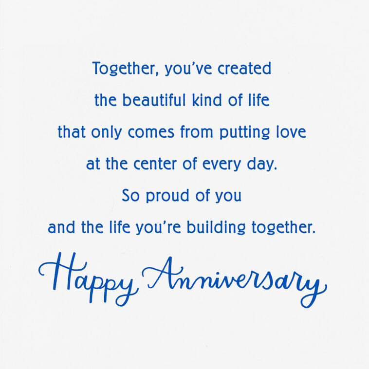 Hallmark Putting Love At The Center Anniversary Card For Daughter And Son-in-Law