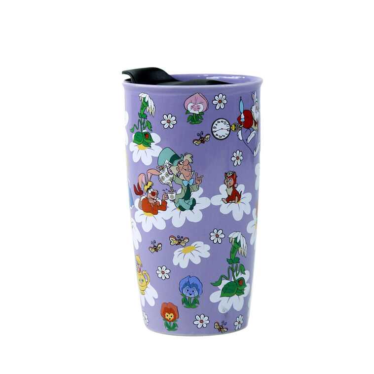 hallmark R Squared Disney Alice in Wonderland Ceramic Travel Mug 13 oz