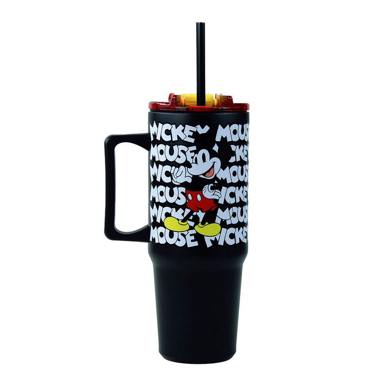 Hallmark R Squared Disney Mickey Mouse Black Stainless Steel Tumbler 30 Oz