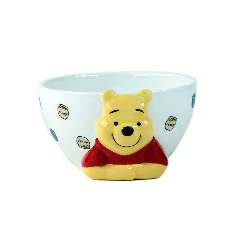 hallmark R Squared Disney Winnie the Pooh Sculpted Noodle Bowl With Chopsticks
