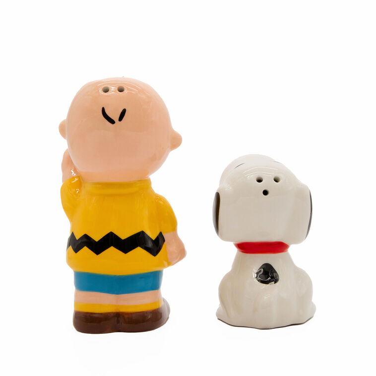 Hallmark R Squared Peanuts Snoopy And Charlie Brown Salt And Pepper Shakers