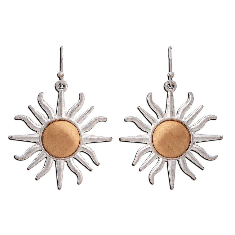 hallmark Rain Jewelry Mixed Metal Sun Drop Earrings