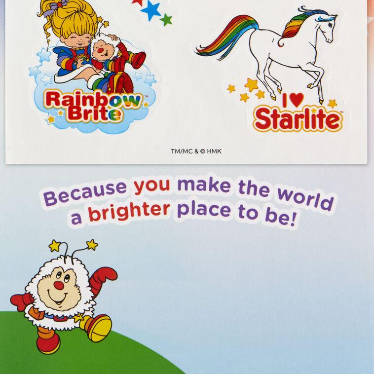 Hallmark Rainbow Brite Hope It's Magical Birthday Coloring Card For Kids With Stickers