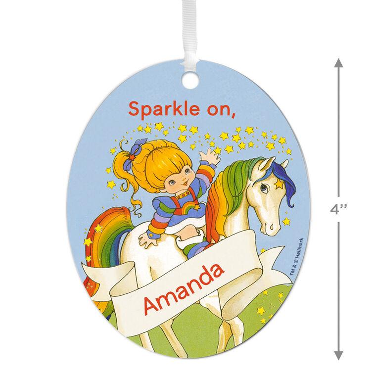 Hallmark Rainbow Brite Metal Personalized Ornament Custom Text