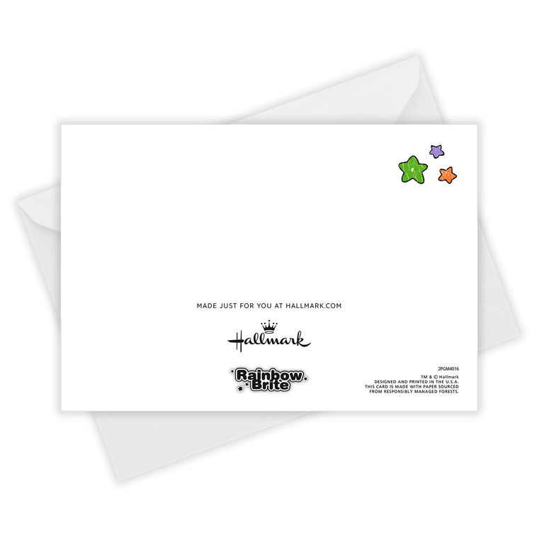 Hallmark Rainbow Brite Sending Sparkles Custom Card