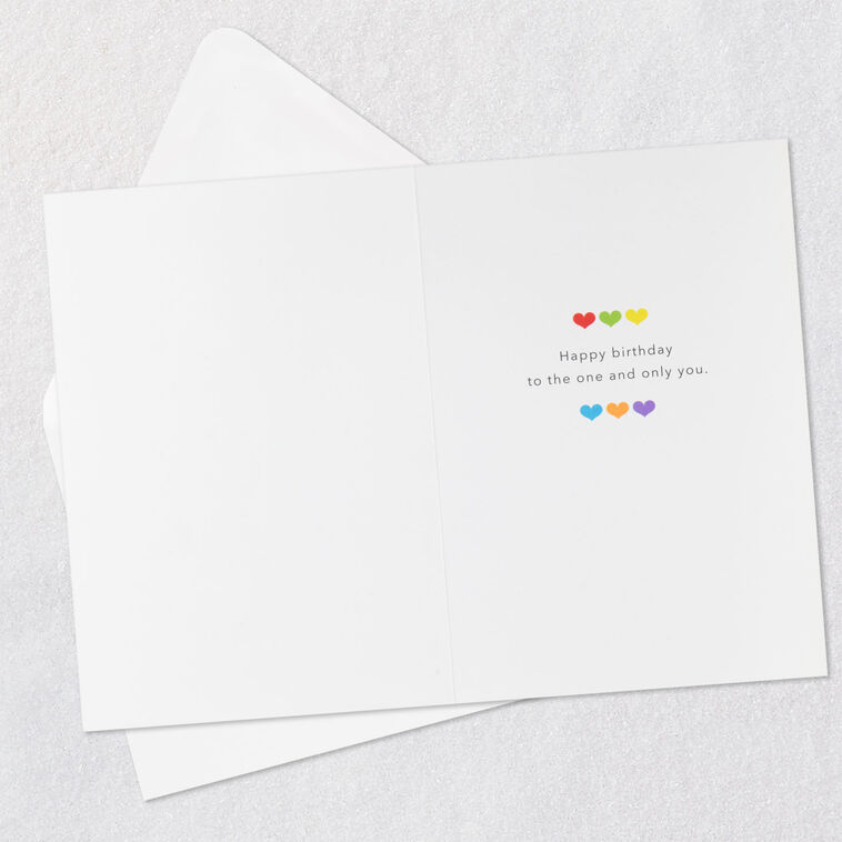 Hallmark Rainbow Hearts Cake Quilled Paper Handmade Birthday Card