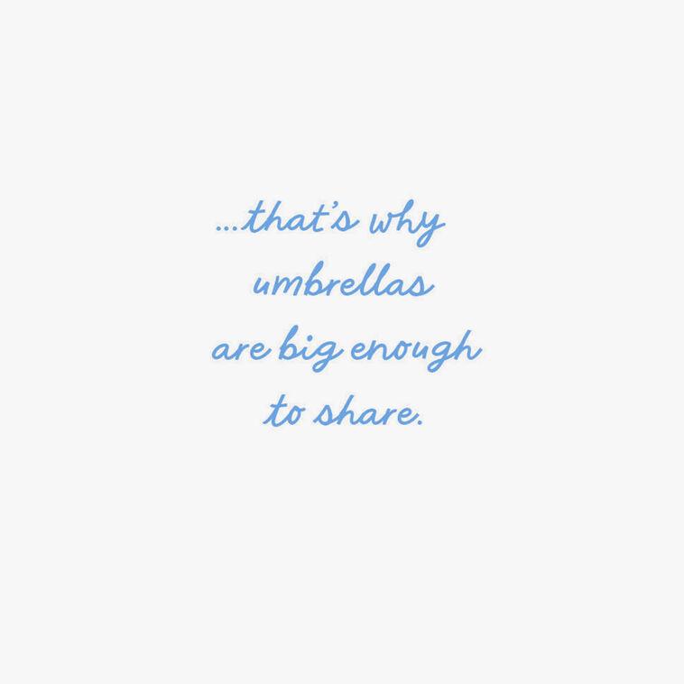Hallmark Rainy Days Will Come And Go Encouragement Card
