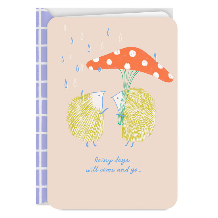 hallmark Rainy Days Will Come and Go Encouragement Card