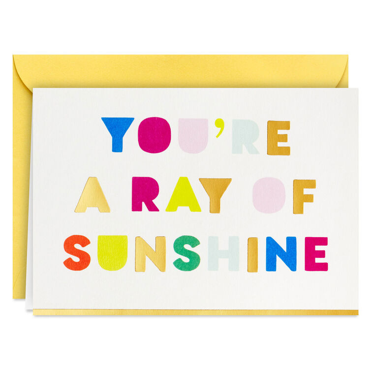 Hallmark Ray Of Sunshine Blank Notes Mini Pack Set Of 5