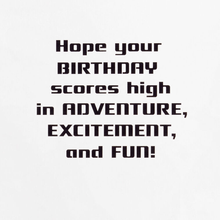 Hallmark Ready To Play Video Game Musical Birthday Card With Light