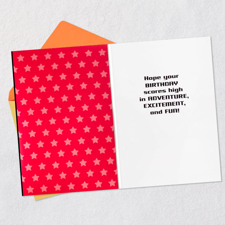 Hallmark Ready To Play Video Game Musical Birthday Card With Light