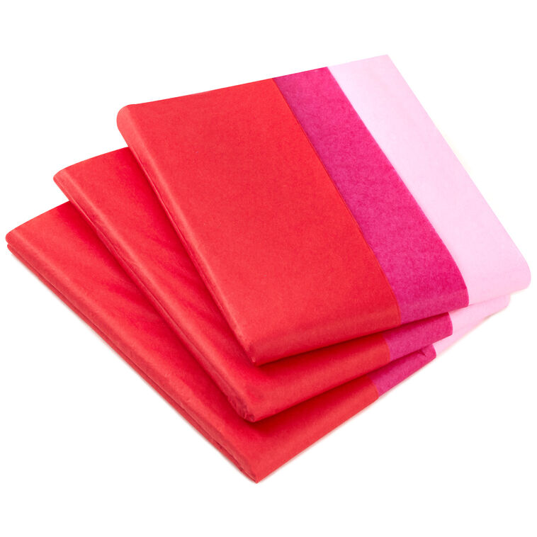 hallmark Red/Fuchsia/Pink 3-Pack Bulk Tissue Paper 120 sheets