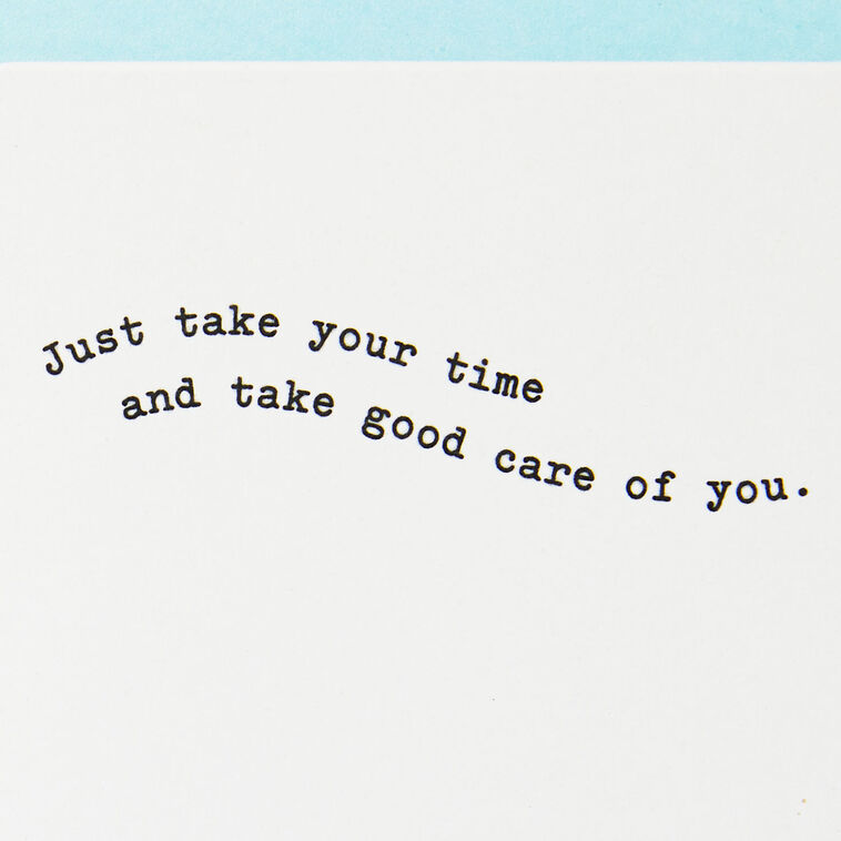 Hallmark Relax Renew Recuperate Turtle Get Well Card