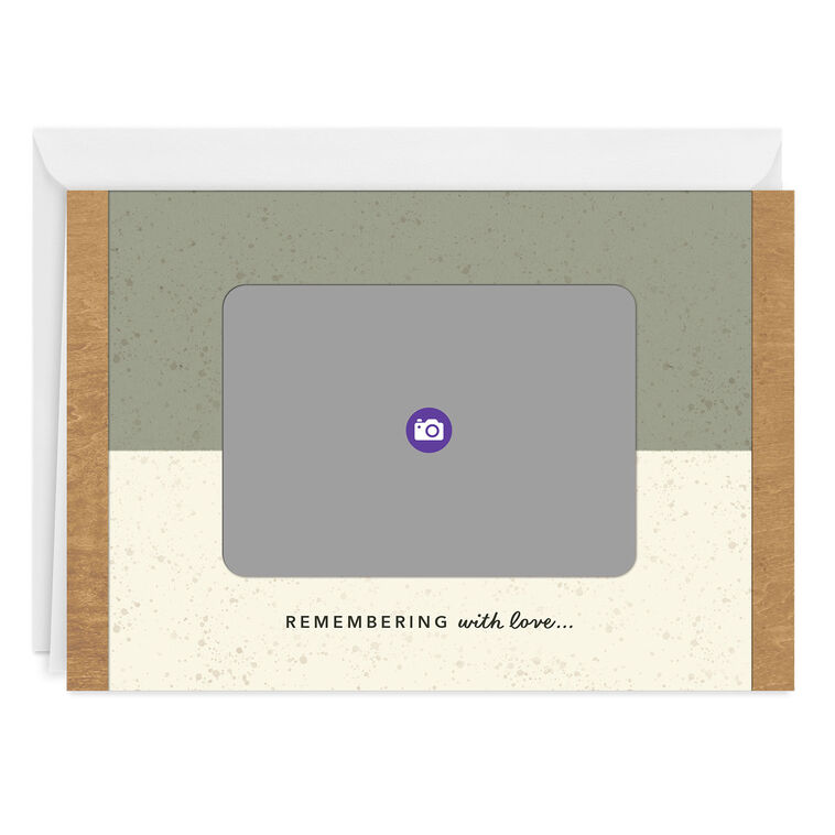 Hallmark Remembering With Love Color Block Custom Sympathy Card
