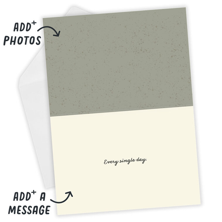 Hallmark Remembering With Love Color Block Custom Sympathy Card