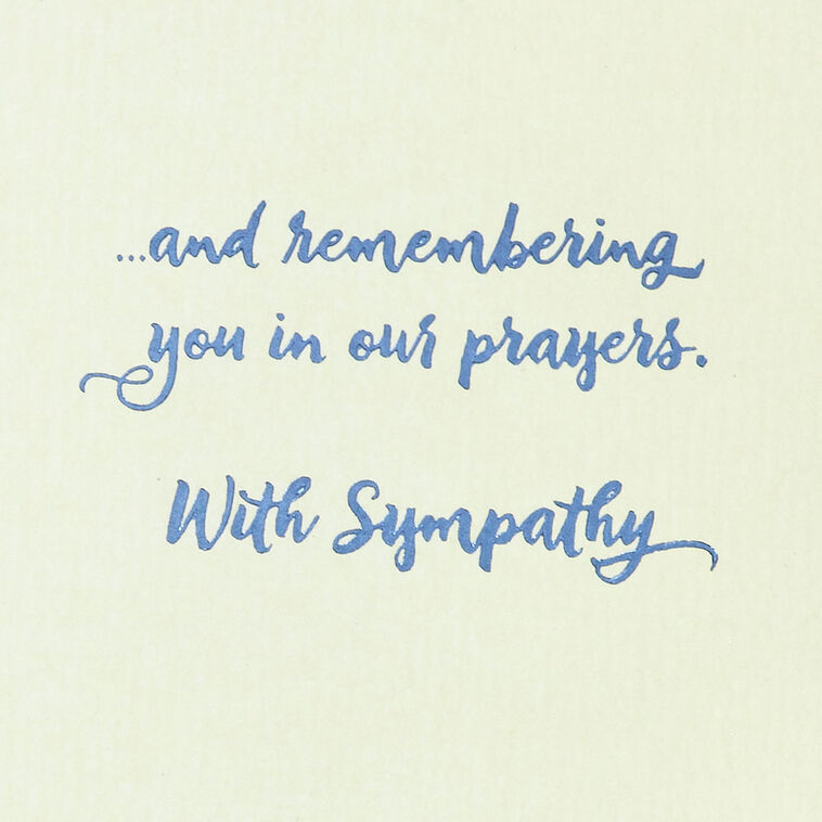 Hallmark Remembering You In Our Prayers Religious Sympathy Card