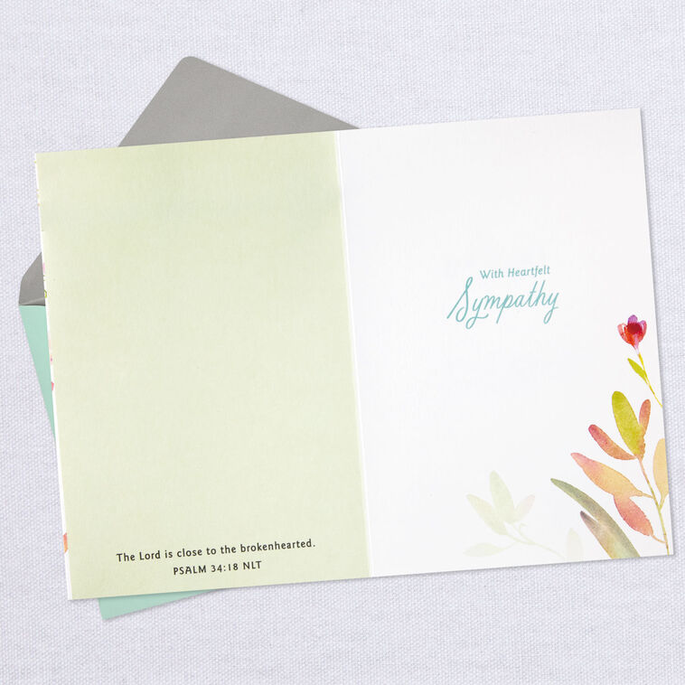 Hallmark Remembering You In Prayer Religious Sympathy Card