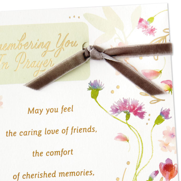 Hallmark Remembering You In Prayer Religious Sympathy Card