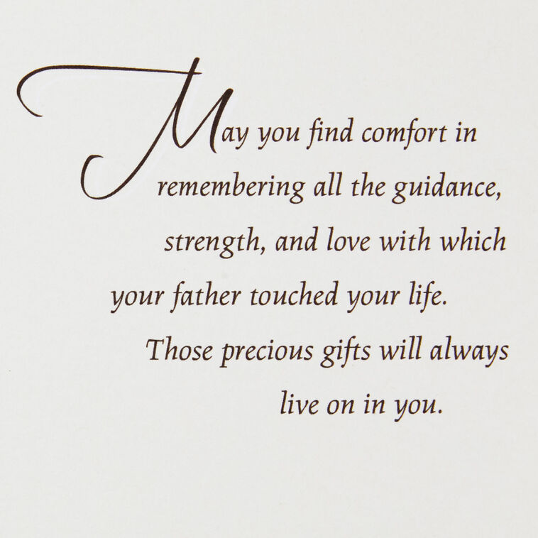 Hallmark Remembering Your Father's Gifts Sympathy Card