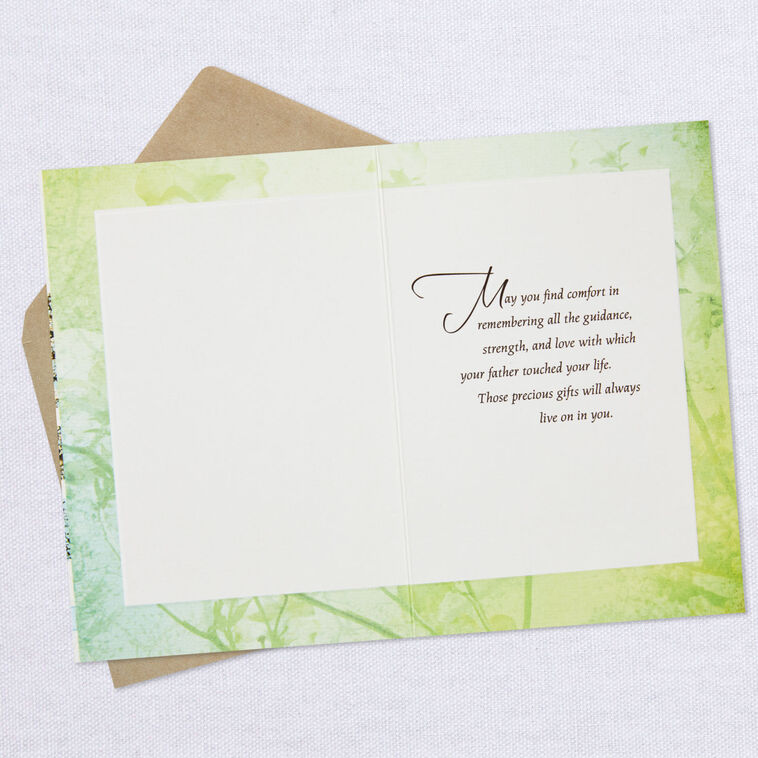 Hallmark Remembering Your Father's Gifts Sympathy Card