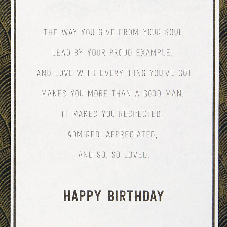 Hallmark Respected Appreciated And Admired Birthday Card For Father