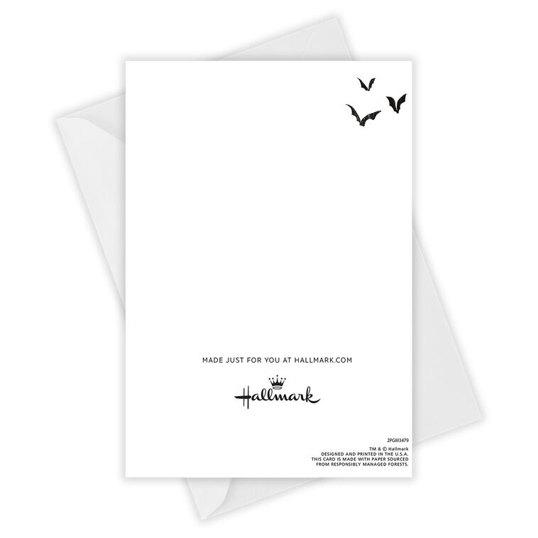 Hallmark Retro Cat And Pumpkin Custom Halloween Card