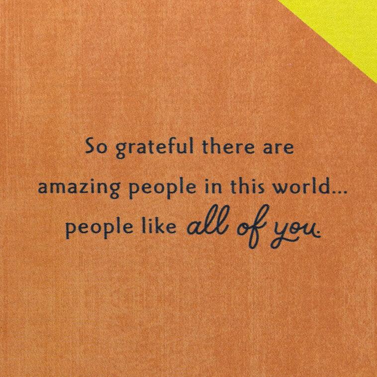 Hallmark Retro Lettering And Stars Thank You Card For All
