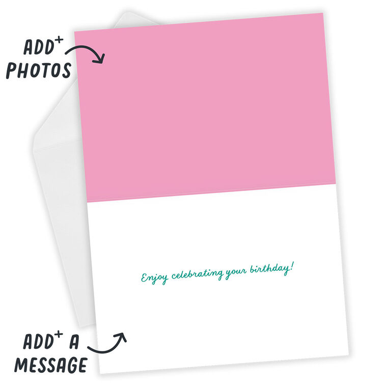 Hallmark Retro Sparkling Woo Hoo Custom Birthday Card