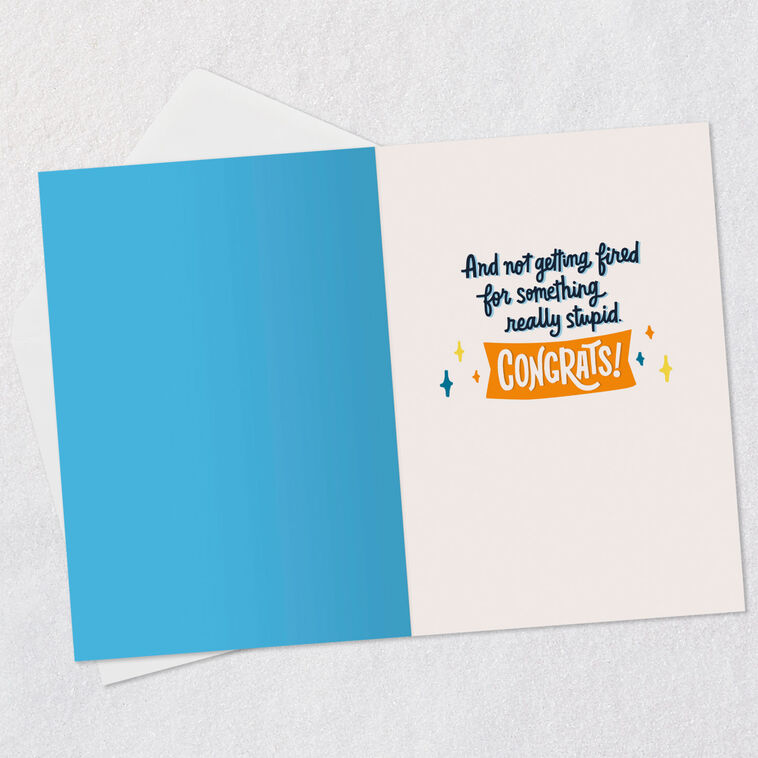 Hallmark Reward For Not Getting Fired Funny Retirement Card