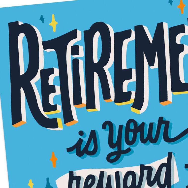 Hallmark Reward For Not Getting Fired Funny Retirement Card