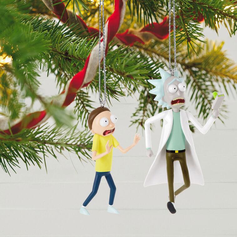 Hallmark Rick And Morty Just Don't Think About It Morty Ornaments Set Of 2