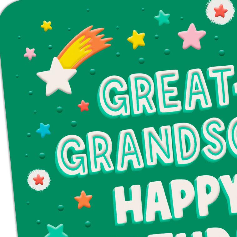Hallmark Rocket And Stars Birthday Card For Great-Grandson