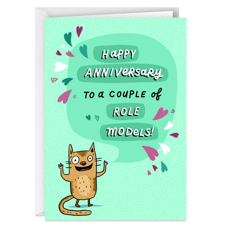 hallmark Role Models Funny Anniversary Card for Couple