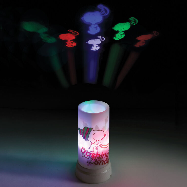 Hallmark Roman Peanuts Snoopy Holiday LED Projector 6.75"
