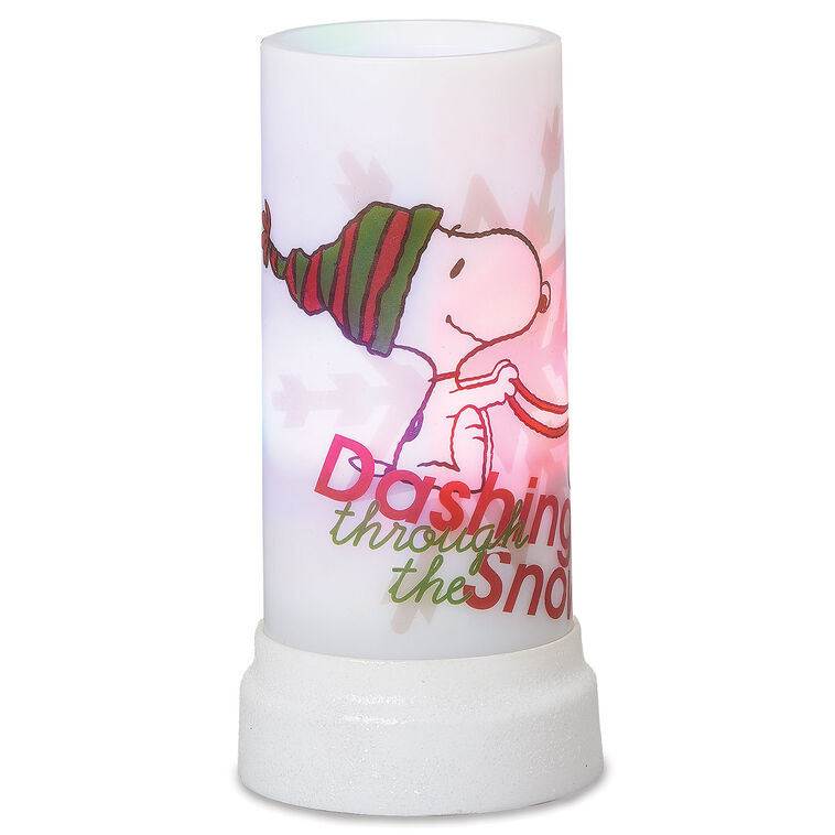 hallmark Roman Peanuts Snoopy Holiday LED Projector 6.75"