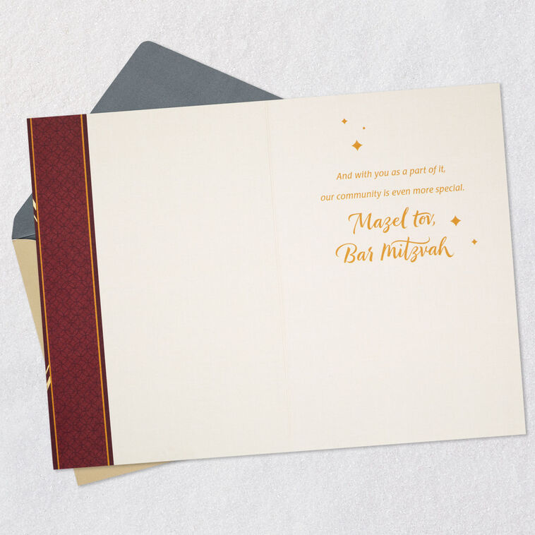 Hallmark Rooted In Our Faith And Traditions Bar Mitzvah Card