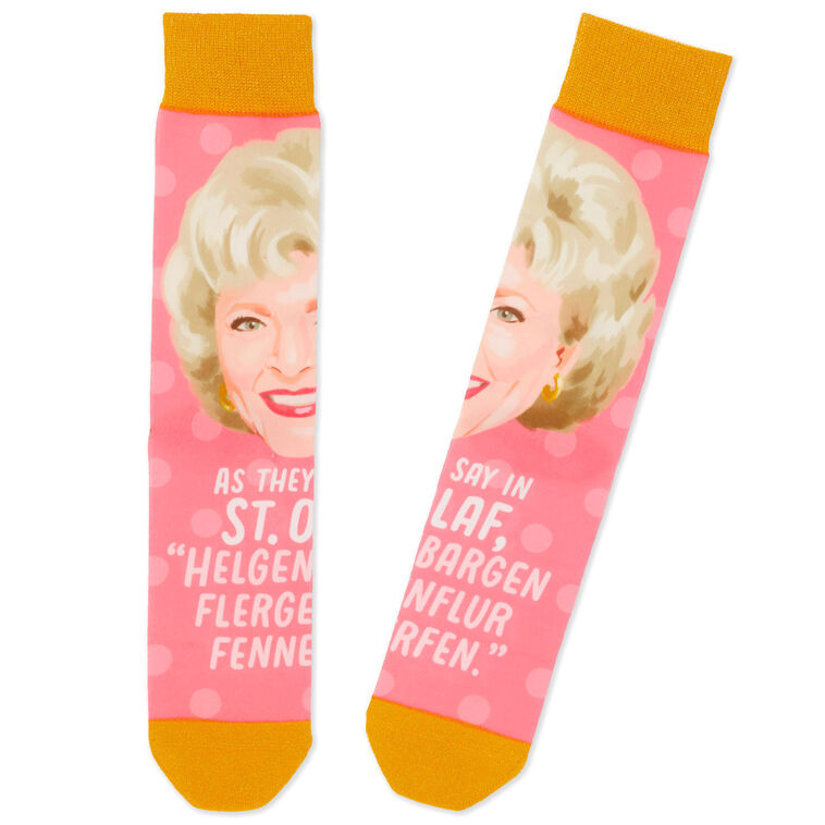 hallmark Rose The Golden Girls St. Olaf Novelty Crew Socks