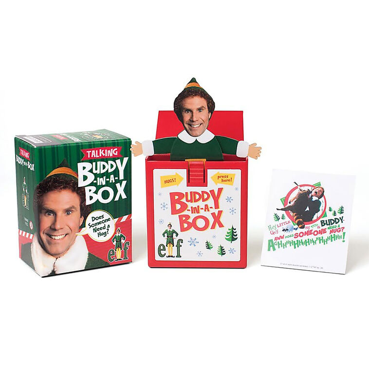 hallmark RP Minis Elf Talking Buddy-in-a-Box Pop-Up Mini Decoration