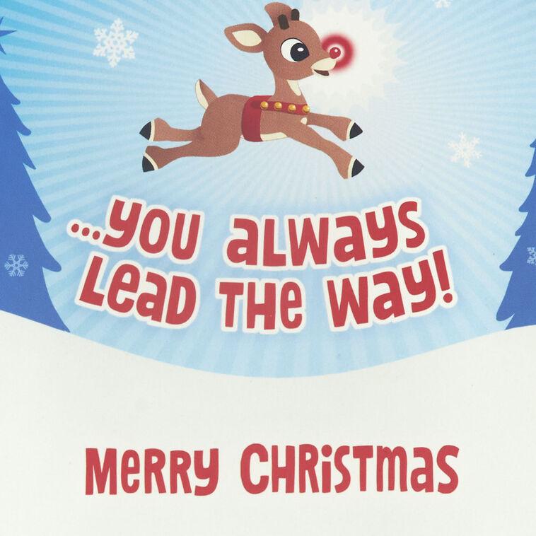Hallmark Rudolph The Red-Nosed Reindeer® Bringing The Merry Musical Christmas Card For Kids