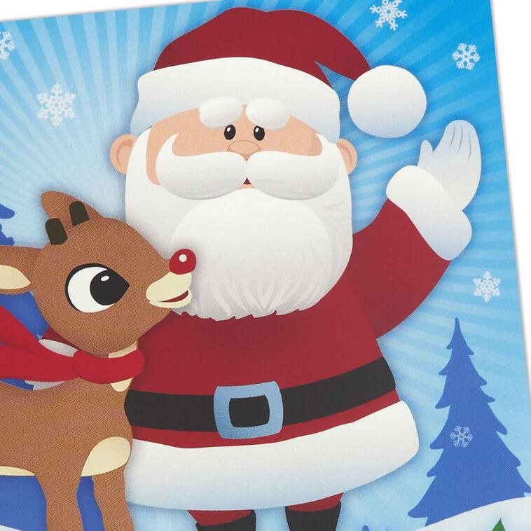 Hallmark Rudolph The Red-Nosed Reindeer® Bringing The Merry Musical Christmas Card For Kids