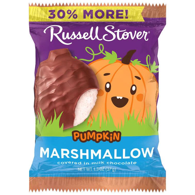 hallmark Russell Stover Milk Chocolate Marshmallow Pumpkin 1.3 oz